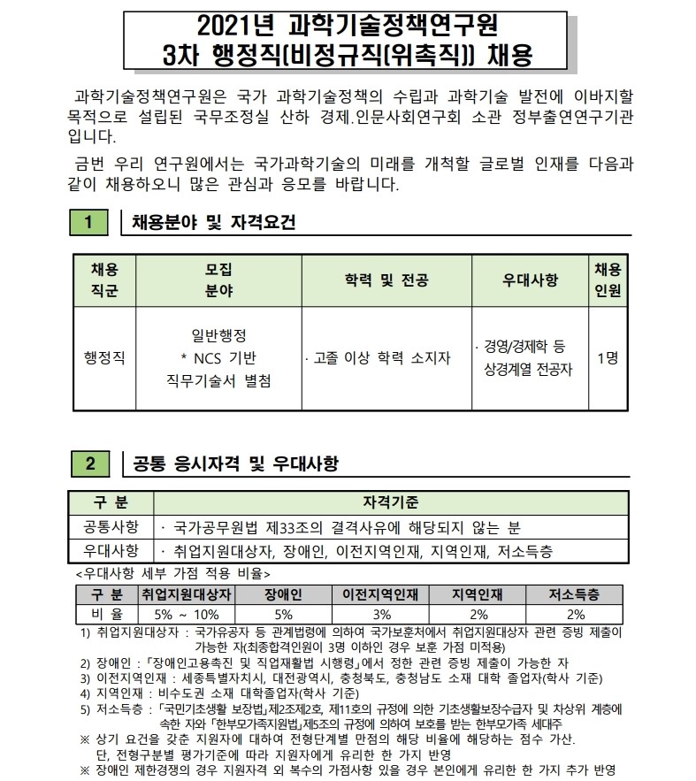 첨부파일 2021년 3차 행정직(비정규직(위촉직)) 채용공고문.pdf 참고