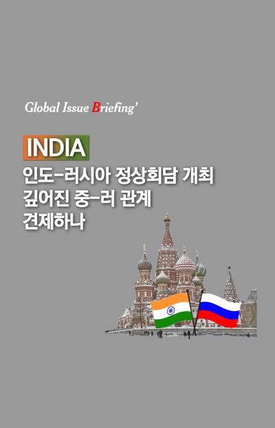 인도-러시아 정상회담 개최 깊어진 중-러 관계 견제하나