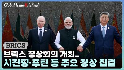 [글로벌이슈브리핑] 브릭스 정상회의 개최..시진핑·푸틴 등 주요 정상 집결 표지이미지