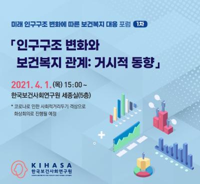1차 미래 인구구조 변화에 따른 보건복지 대응 포럼 대표 이미지