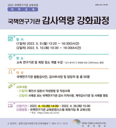 국책연구기관 감사역량 강화과정 대표 이미지