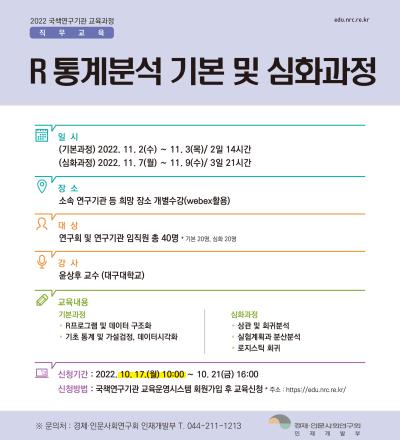 R통계분석 기본 및 심화과정 대표 이미지