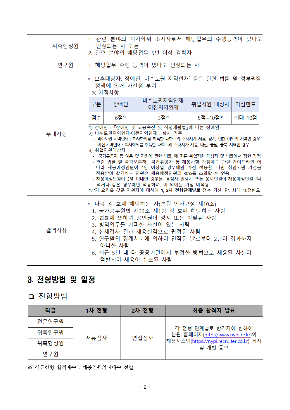 (2/5) [한국청소년정책연구원] 육아휴직 대체인력 및 수탁과제 계약직원 채용 공고문 - 자세한 내용은 하단 참조