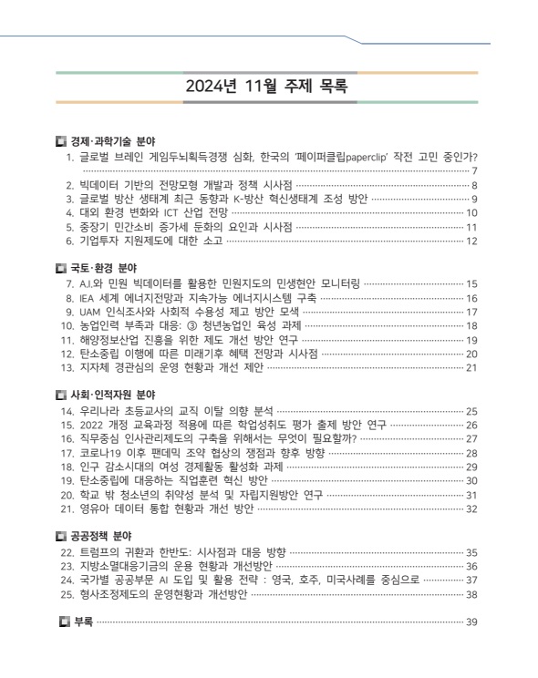 11월 주제 목록 - 자세한 사항은 아래 글 참조